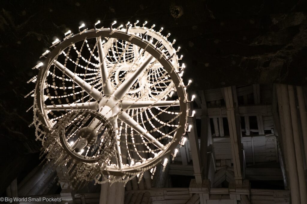 Poland, Wieliczka Salt Mine, Chandelier