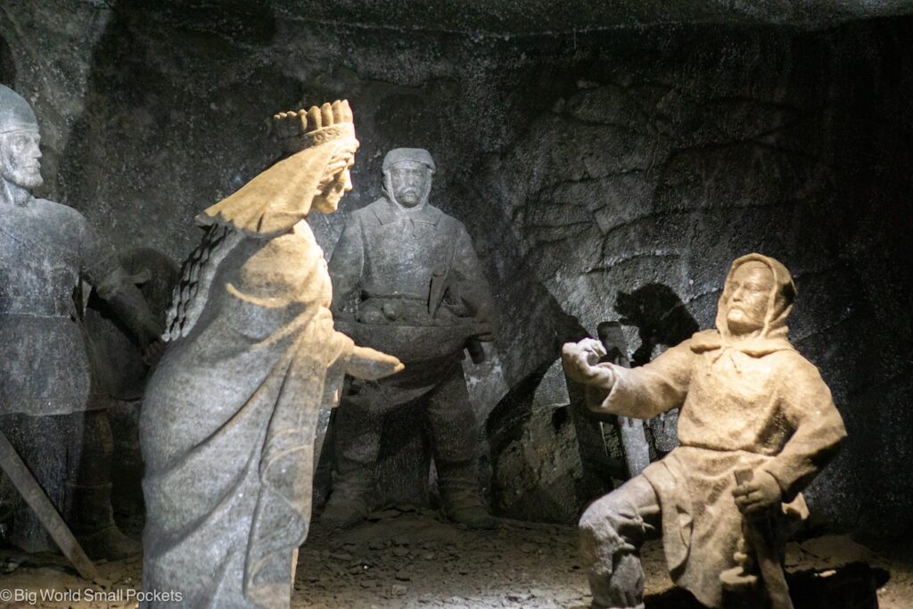 Poland, Wieliczka Salt Mine, Statues Inside