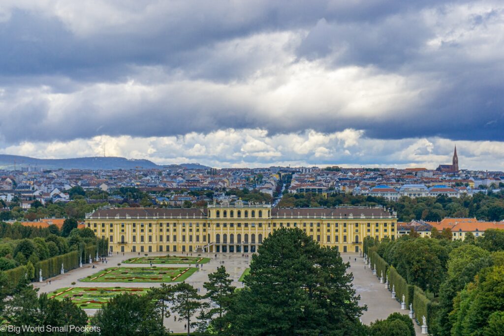 Austria, Vienna, Schönbrunn Palace, View from Garden