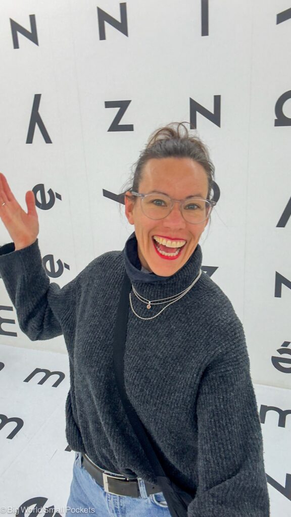 Poland, Krakow, Me at MOCAK