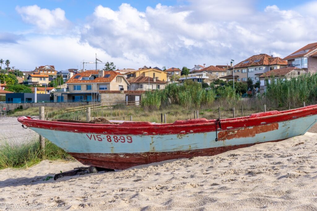Portuguese Camino, Sandy Beach, Boat