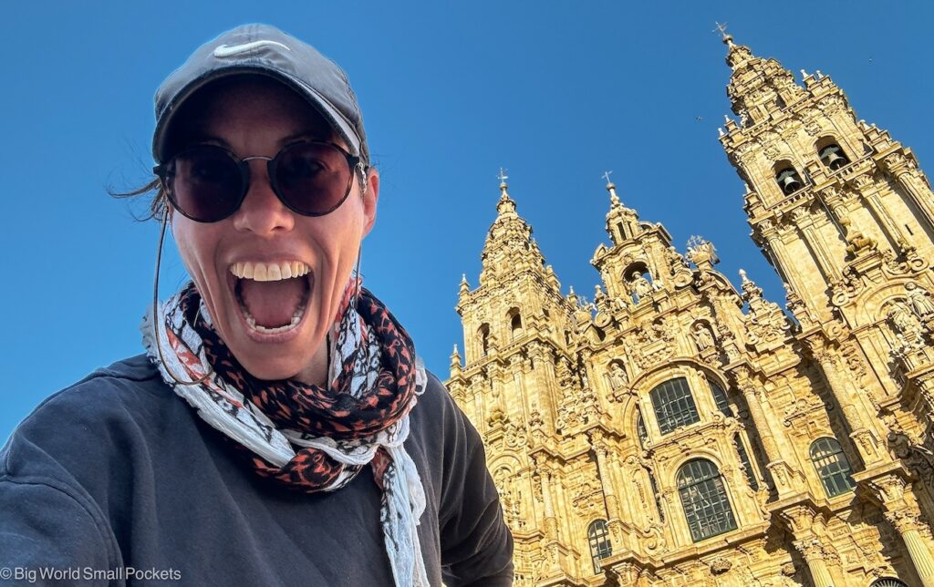 Spain, Camino End, Me at Santiago