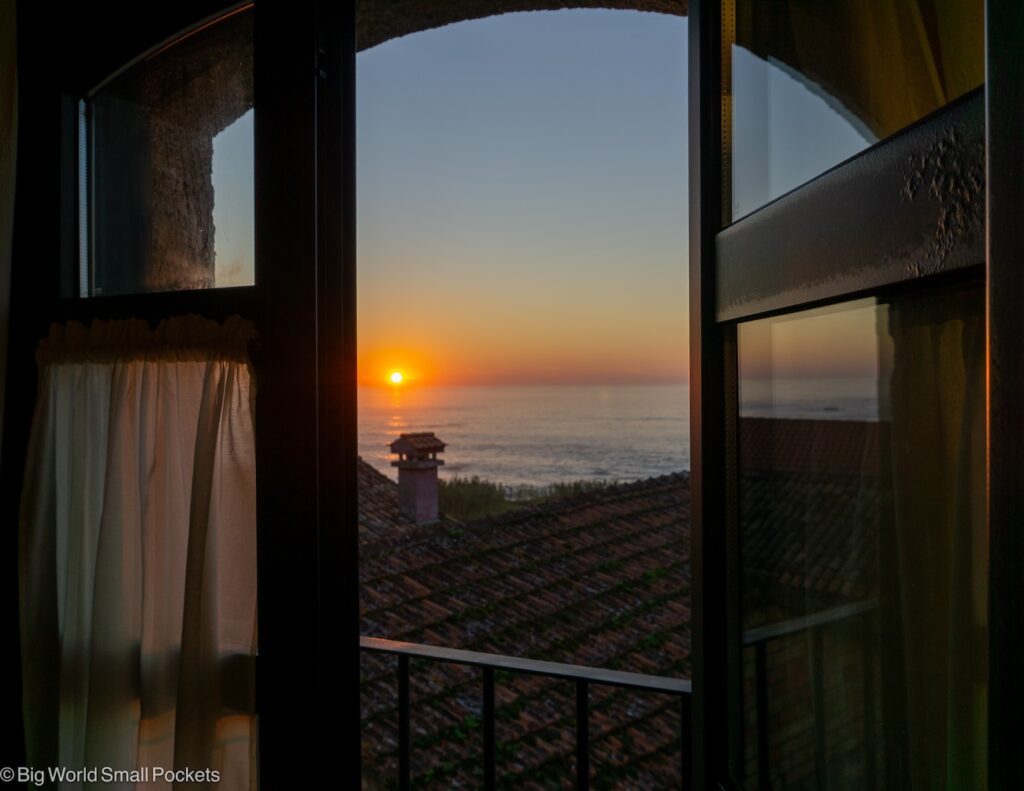 Spain, Camino, Sunrise Through Window