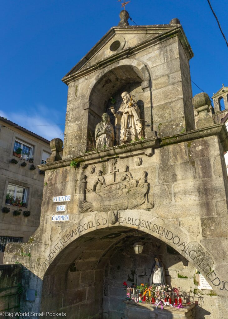 Spain, Camino de Santiago, Stone Font