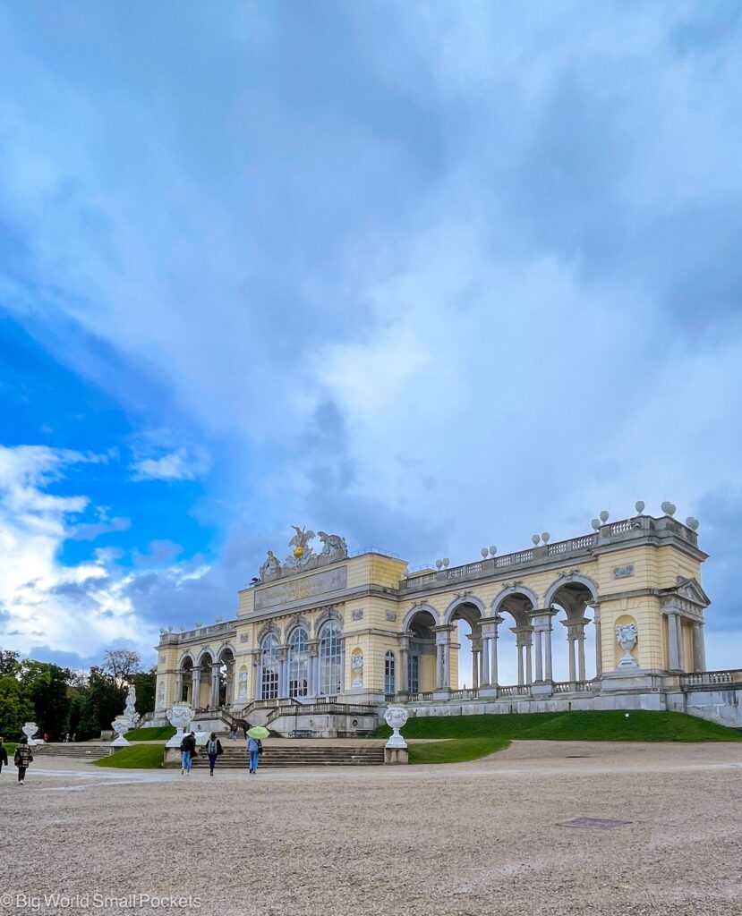 Austria, Schönbrunn Palace, Gloriette Against Blue Sky