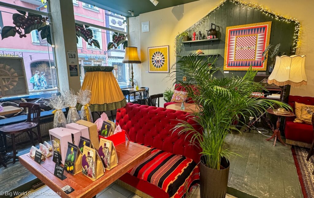 Lithuania, Vilnius, Cafe