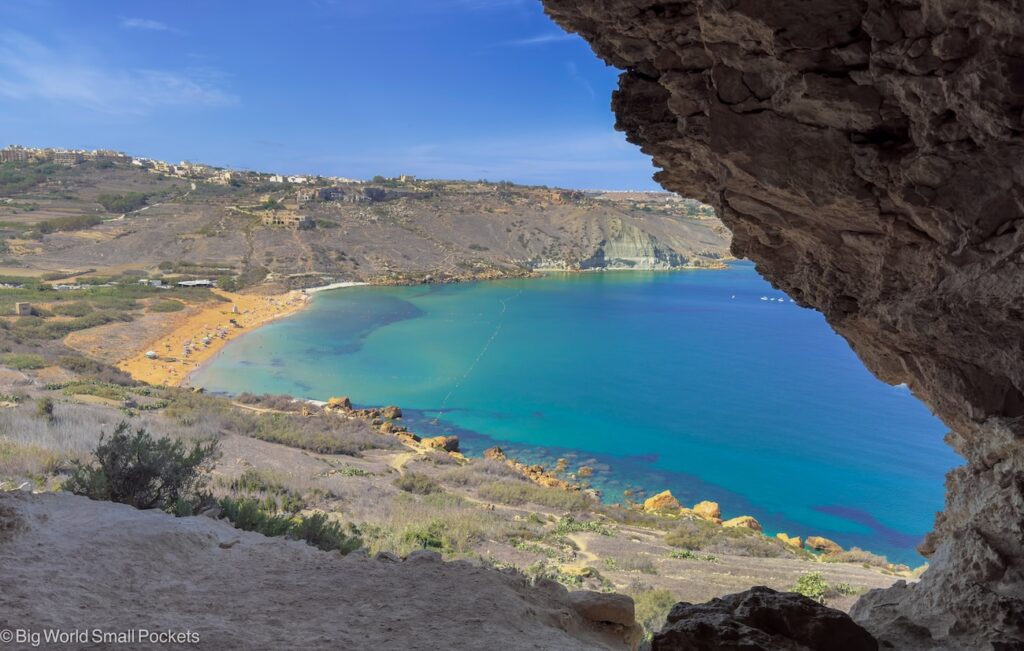 Malta, Gozo, Ramla Beach View