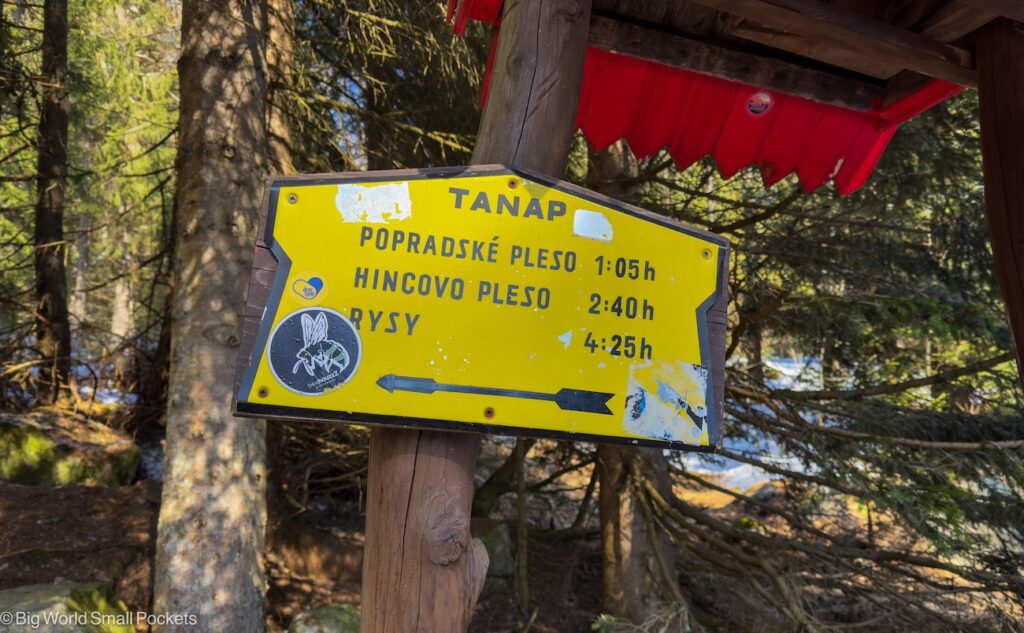 Slovakia, High Tatras, Sign