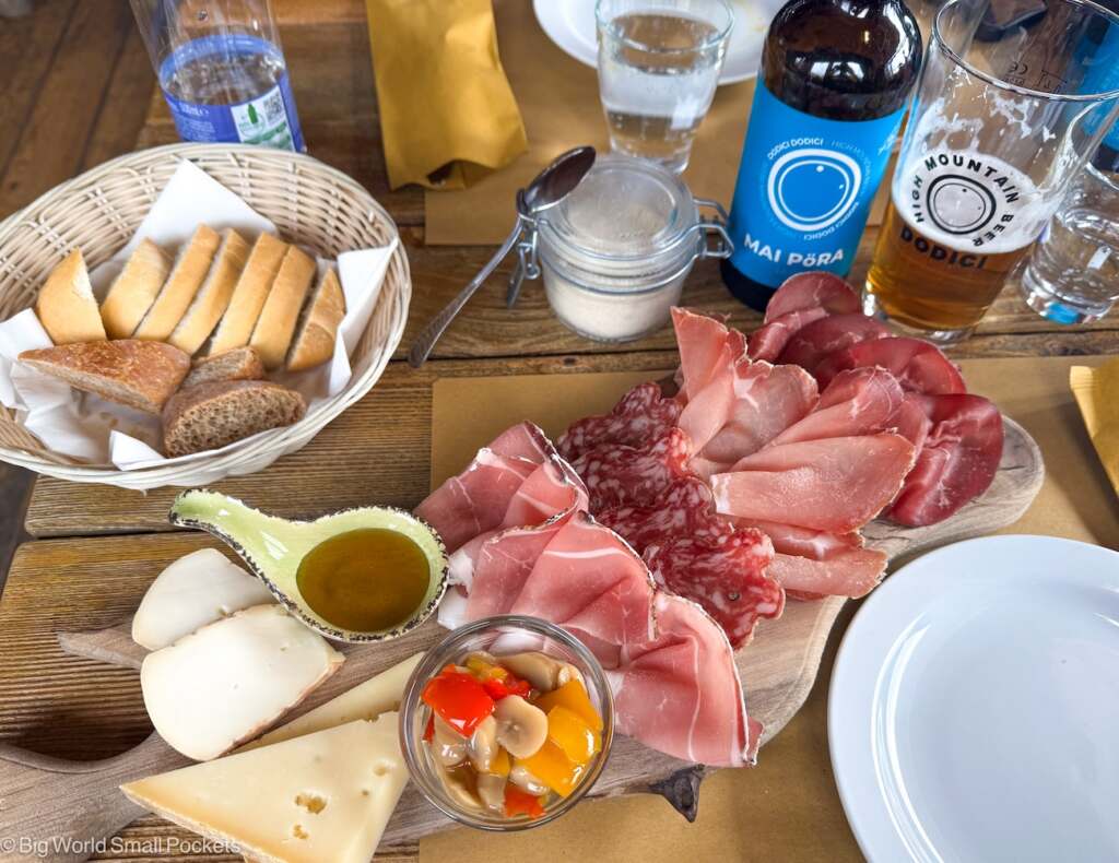 Italy, Aprica, Food in Piste Restaurant