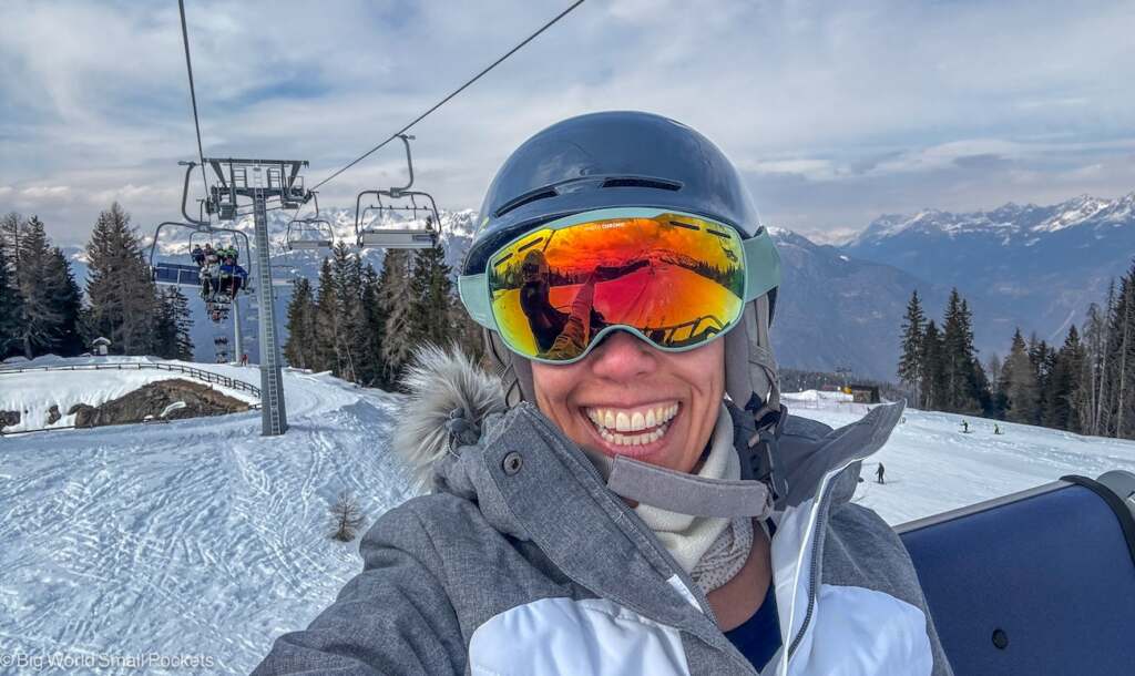 Italy, Aprica, Me on Chair Lift