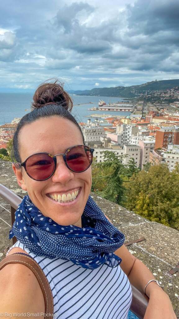 Italy, Trieste, Me at San Giusto Castle