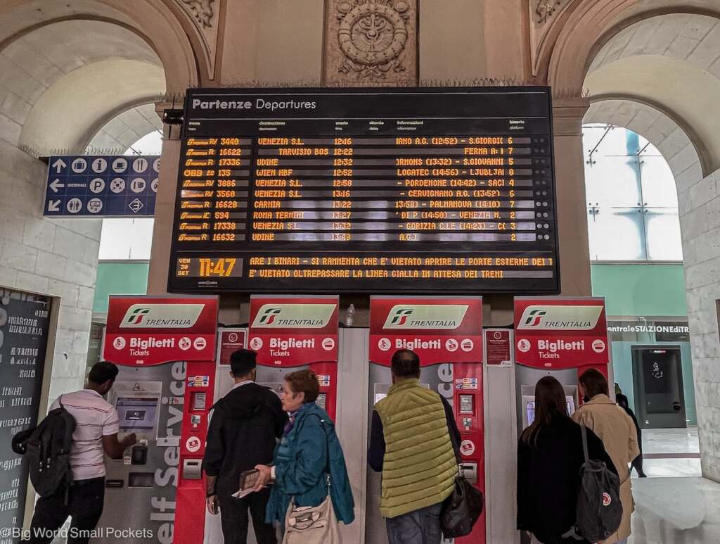 Italy, Trieste, Train Station Interior