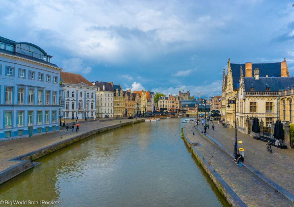 Belgium, Ghent, Canal