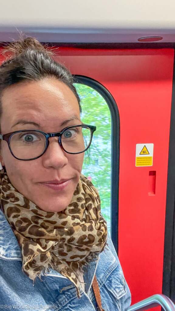 Belgium, Ghent, Me on Train