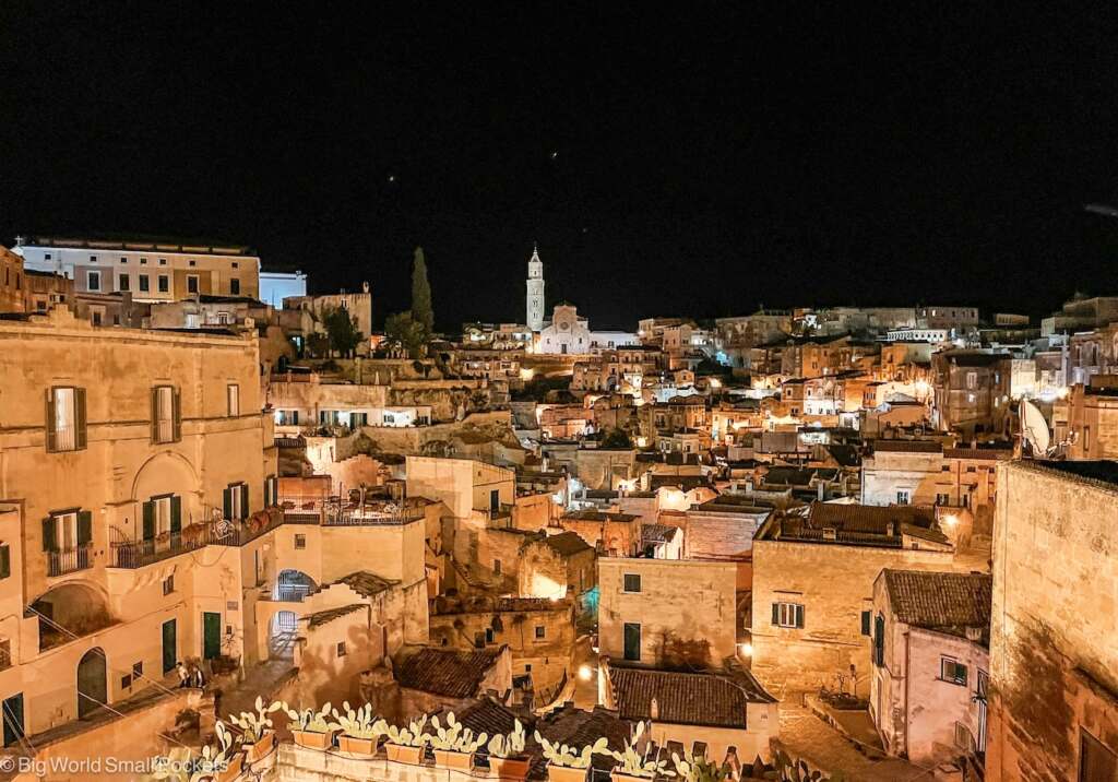 Italy, Matera, At Night