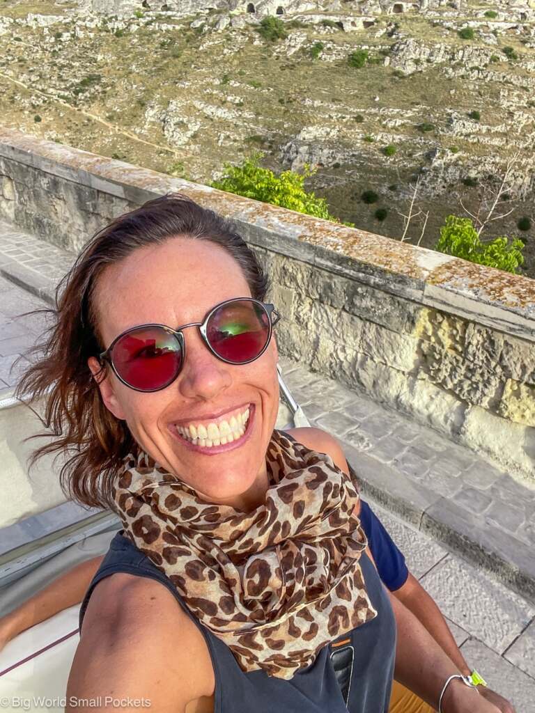 Italy, Matera, Me on TukTuk