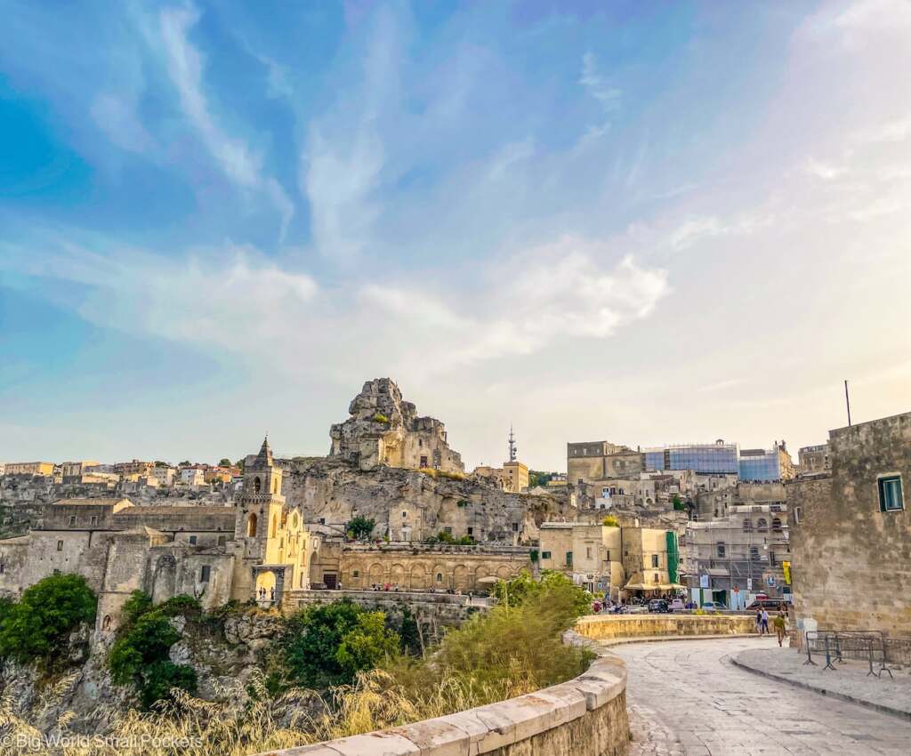 Italy, Matera, Road into City