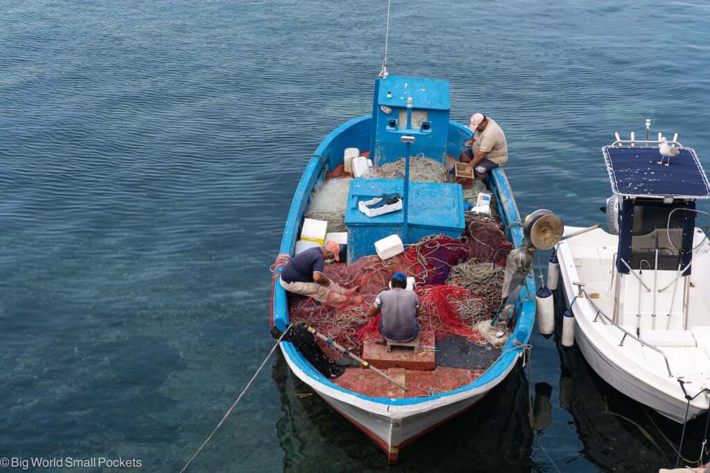 Italy, Puglia, Gallipoli Fishing Boats