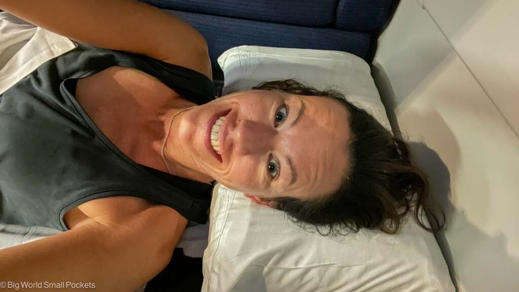 Italy, Sicily, Me on Overnight Train