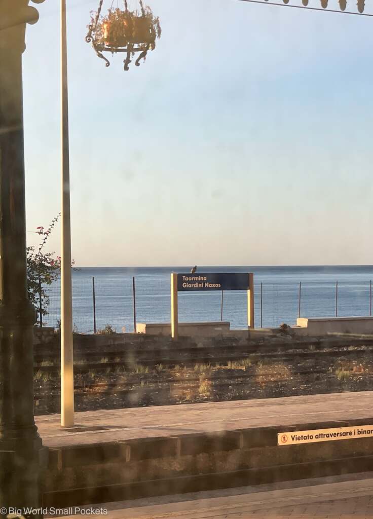 Italy, Sicily, Taormina Station