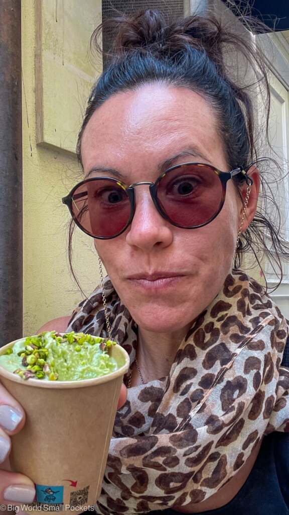 Sicily, Siracusa, Me with Granita