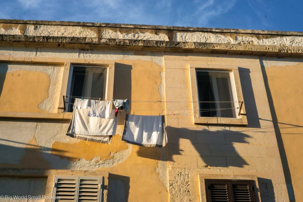 Sicily, Siracusa, Washing on Line