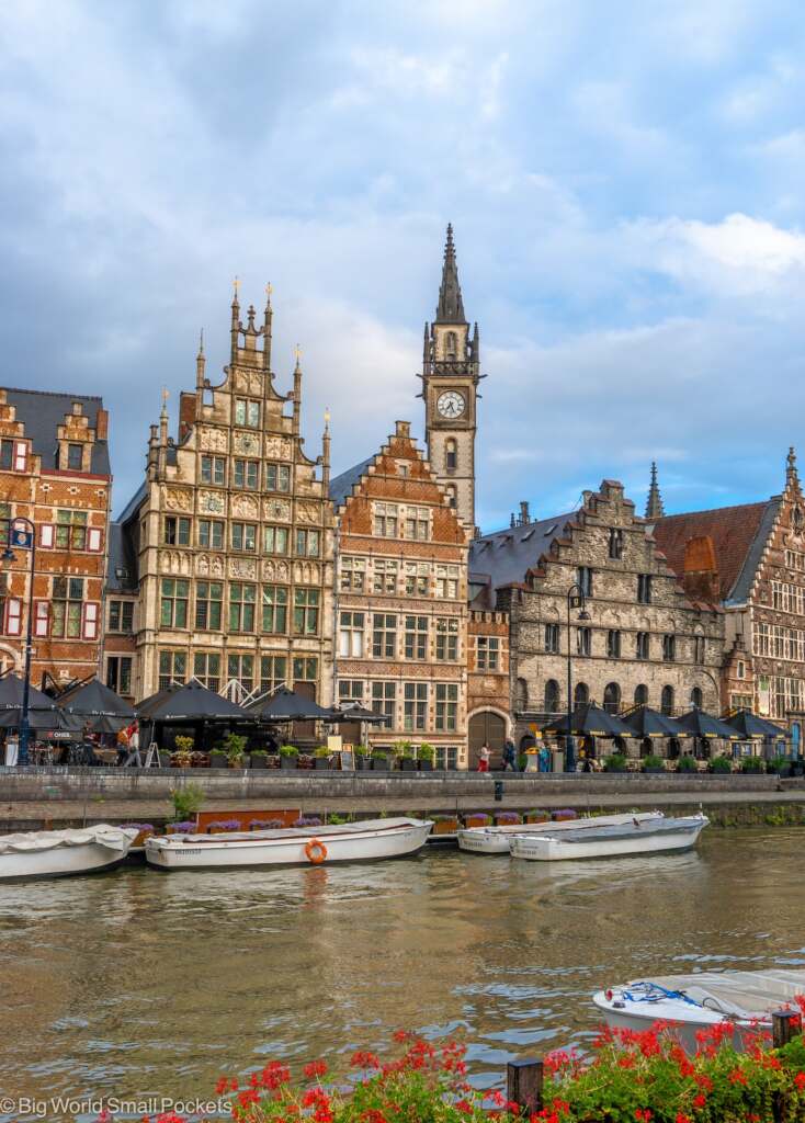 Belgium, Ghent, City Centre Canal