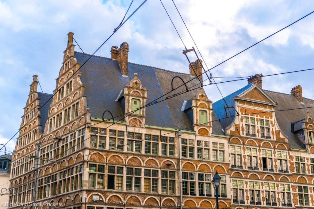 Belgium, Ghent, Red Brick Building