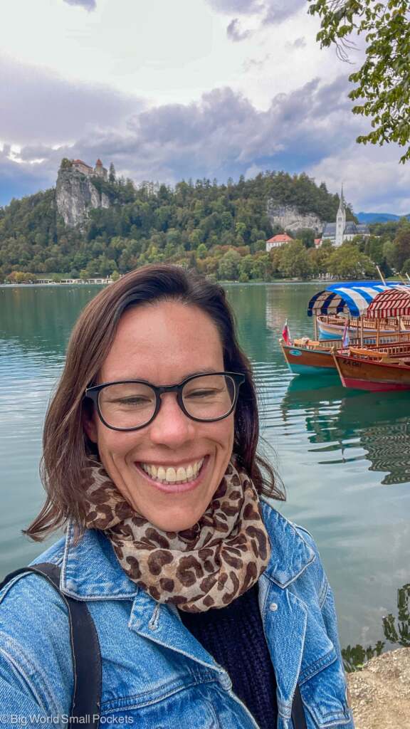 Slovenia, Lake Bled, Me on Shore