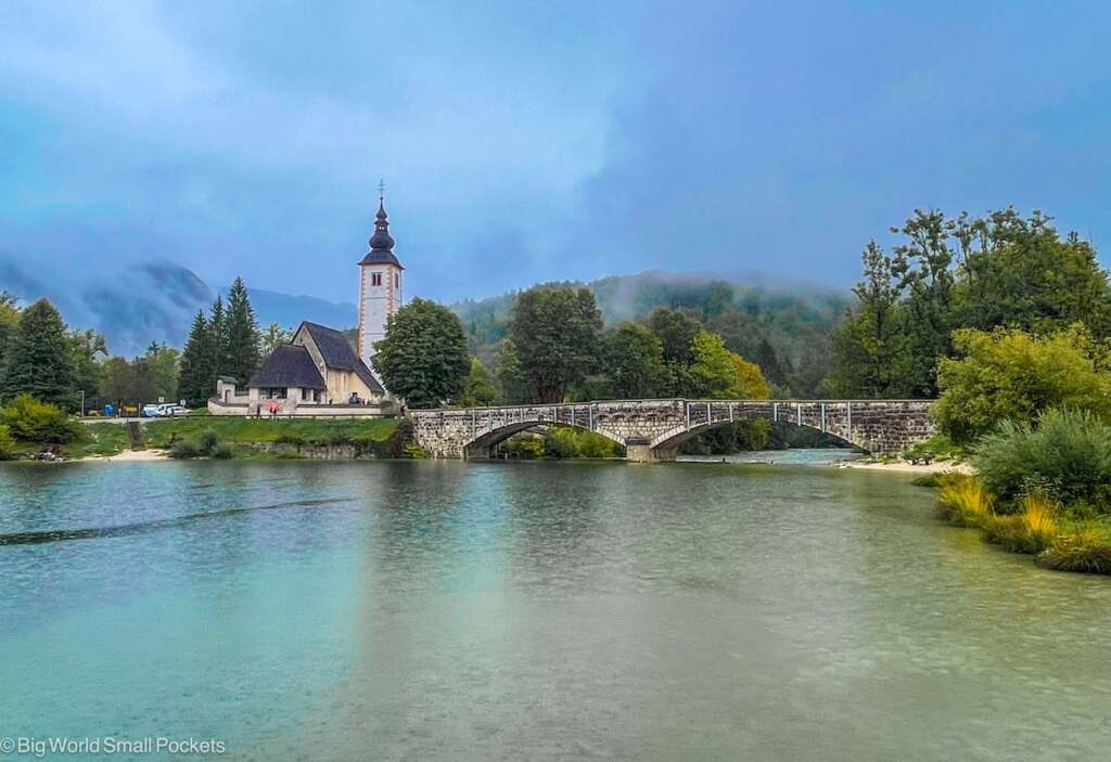 Slovenia, Lake Bohinj, Stone Bridge