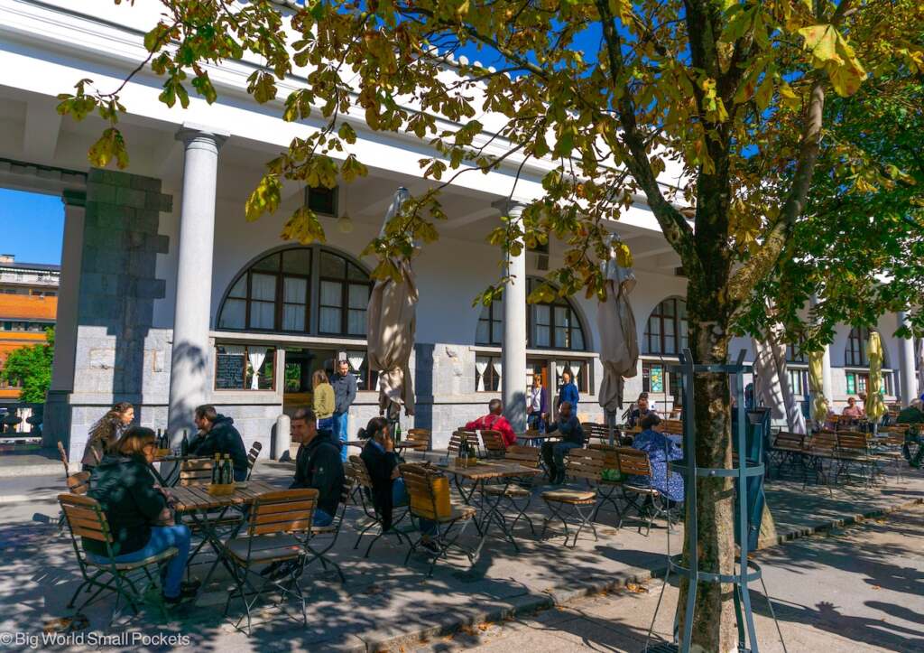 Slovenia, Ljubljana, Cafe