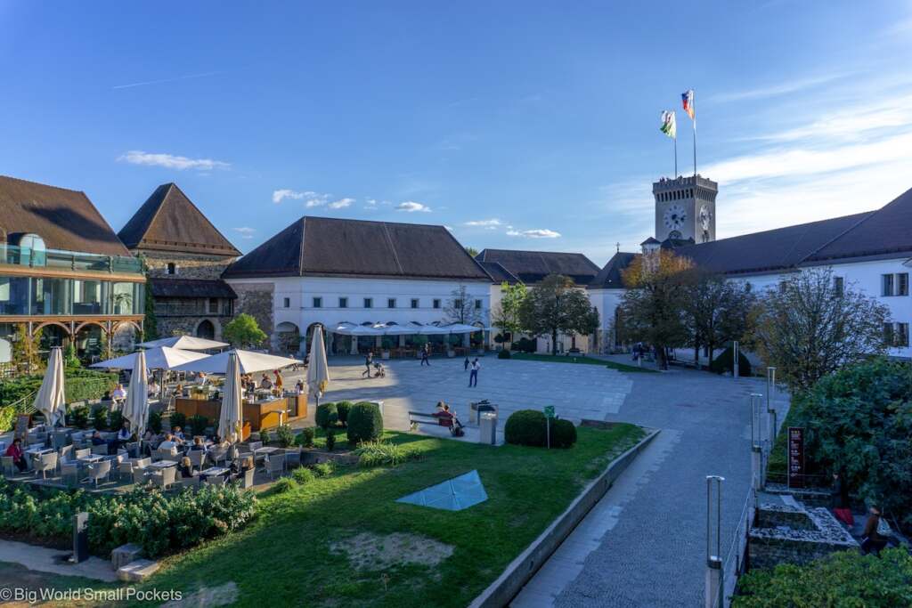 Slovenia, Ljubljana, Castle, Cafe