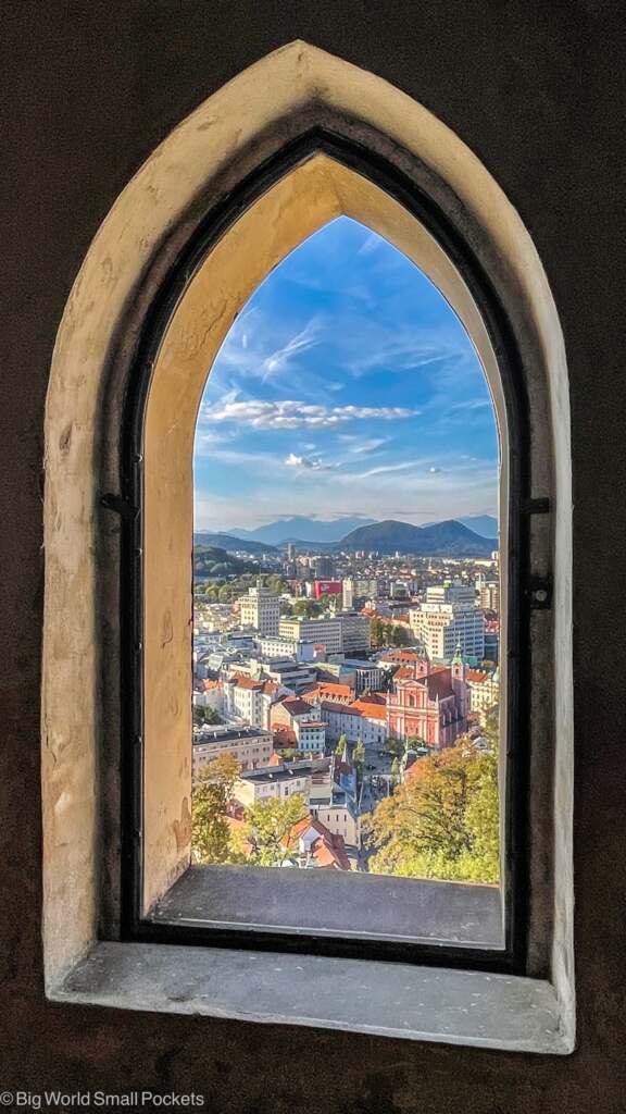 Slovenia, Ljubljana, Castle Window
