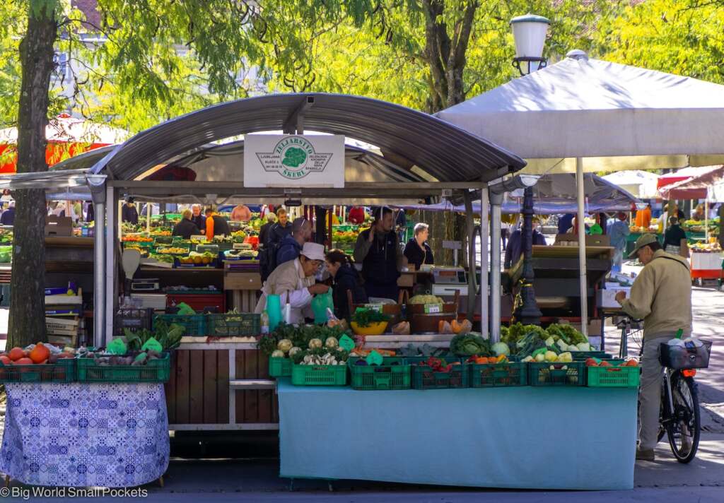 Slovenia, Ljubljana, Market
