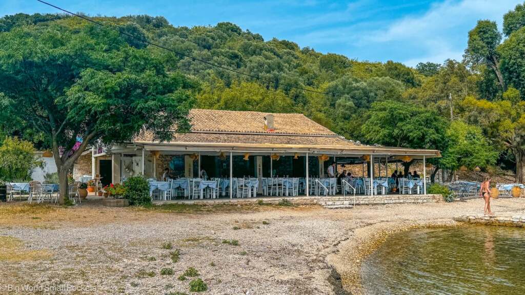 Greece, Corfu, Beach Cafe