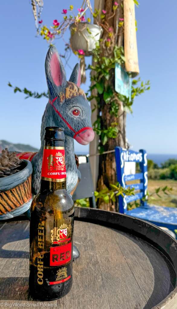 Greece, Corfu, Beer on Barrel