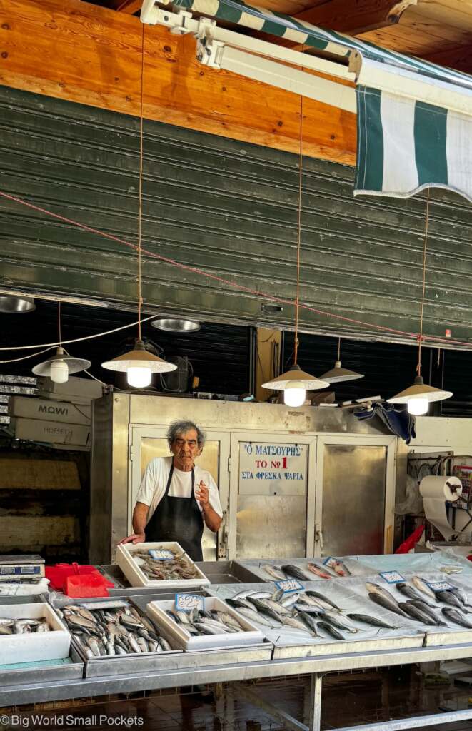 Greece, Corfu, Fishmonger