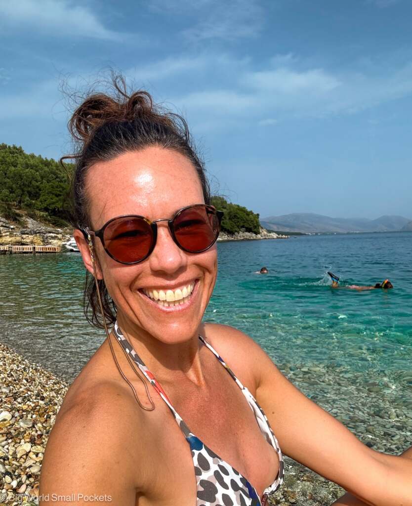 Greece, Corfu, Me on Beach