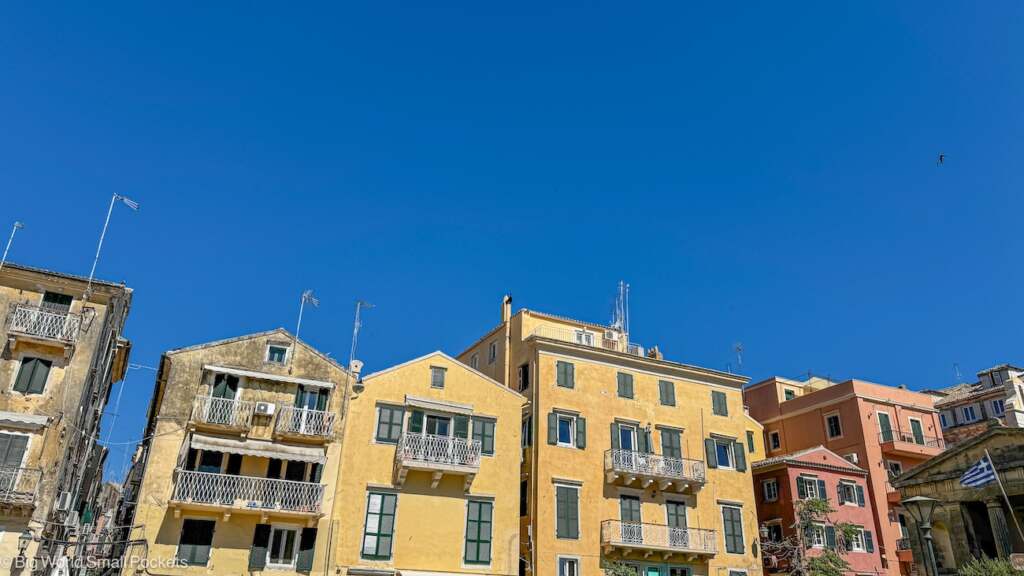 Greece, Corfu, Old Town Buildings
