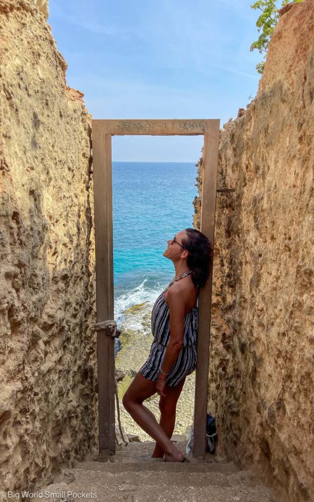 Italy, Puglia, Me at Seaside