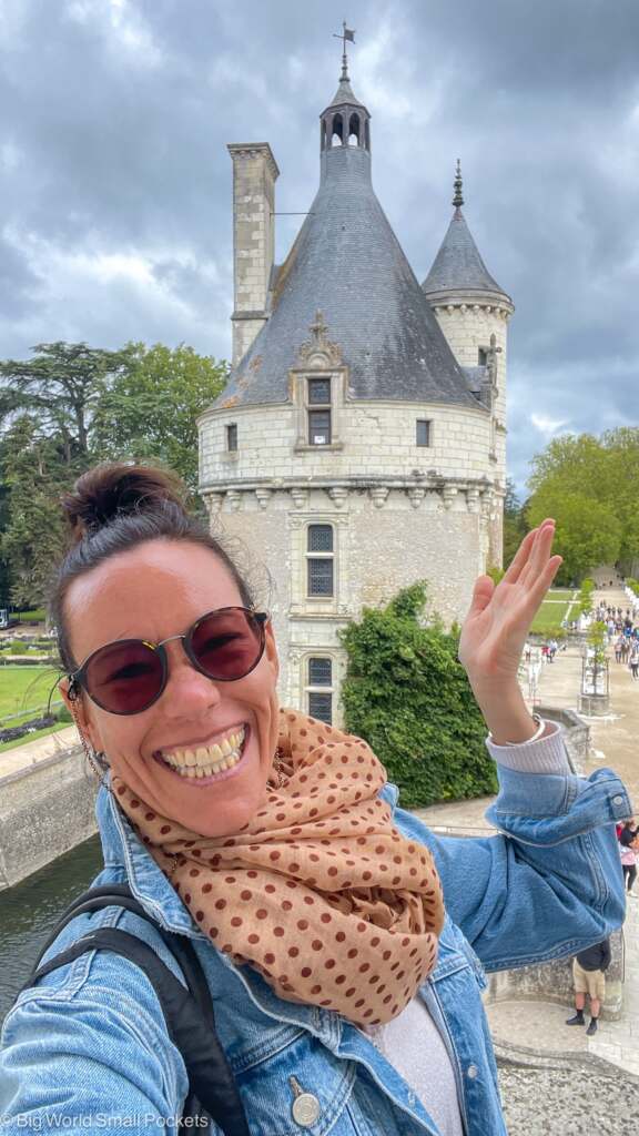 France, Loire Valley, Me at Chateau de Chenonceau