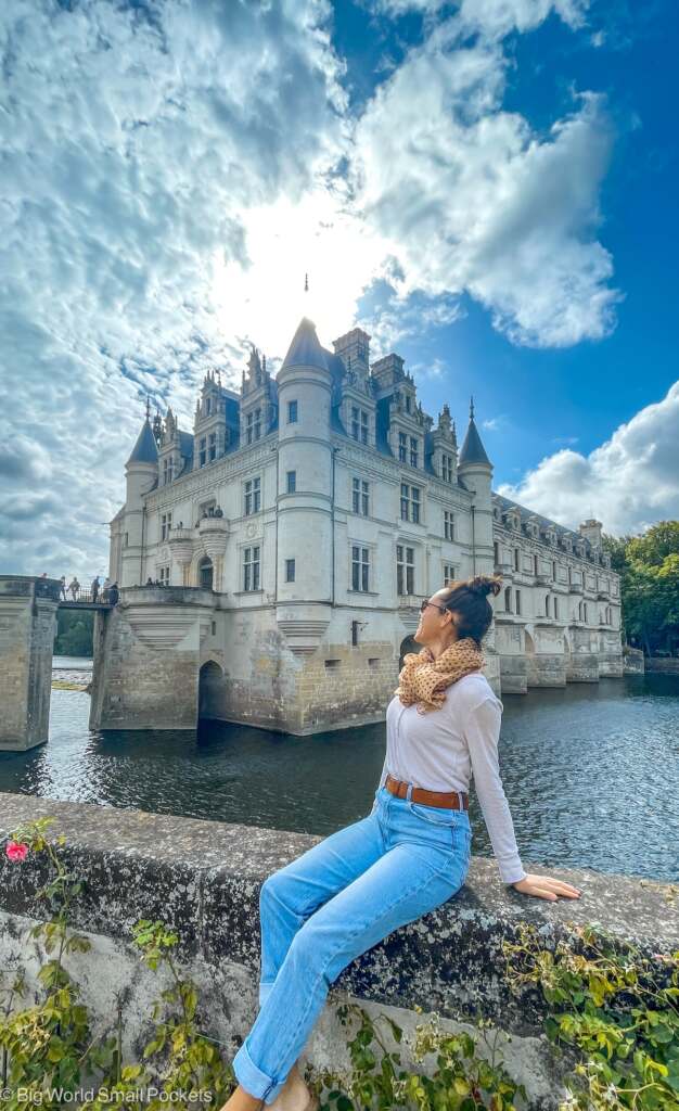 France, Loire Valley, Me at Chenonceau Castle