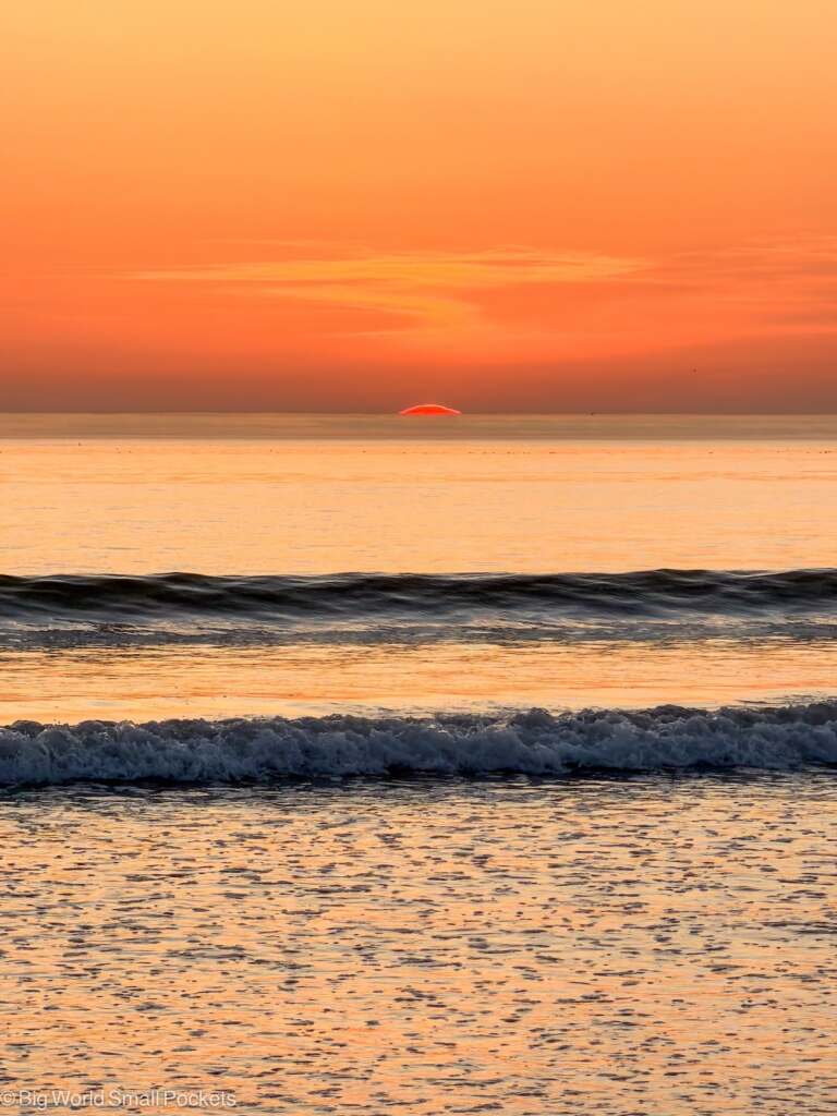France, Opal Coast, Saint Cecile Plage Sunset