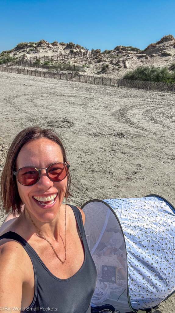 France, Pas de Calais, Me on Beach