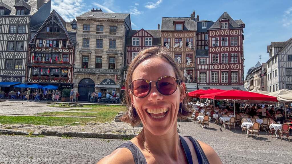 France, Rouen, Me in Square