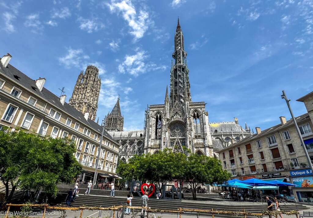 France, Rouen, Sign and Church