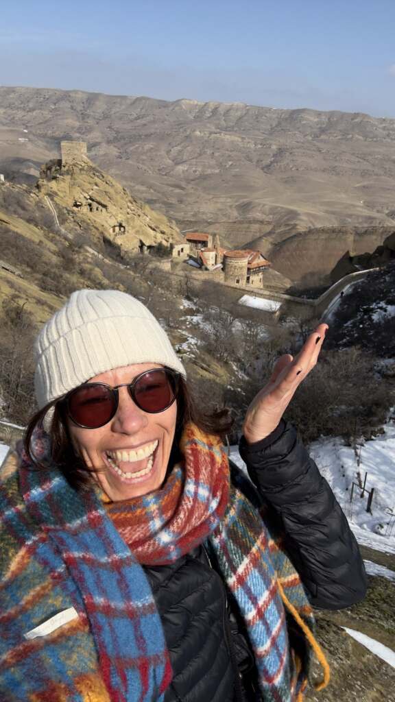 Georgia, David Gareja, Me in Winter