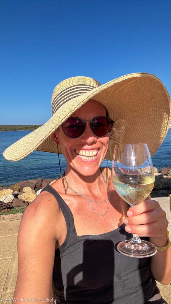 Spain, Menorca, Me with Wine