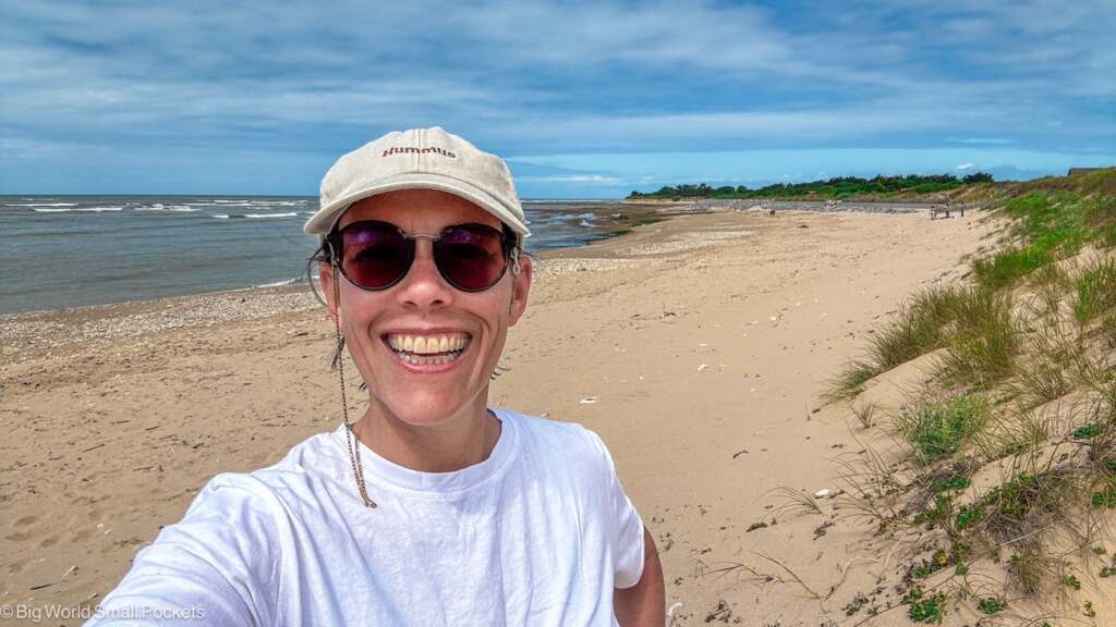 France, Ile de Re, Me on Beach