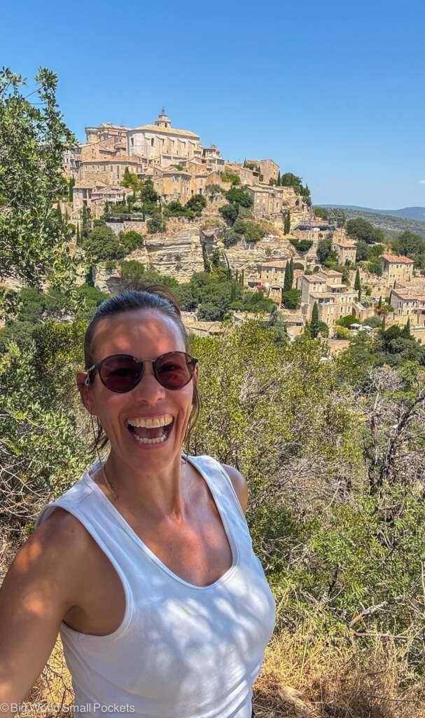 France, Luberon, Me at Gordes Viewpoint
